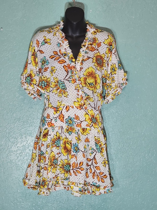 Poupette St. Barth Dresses & Skirts - 🌼✨ Poupette St Barth Floral V-Neck Mini Dress Size S 🌴💛